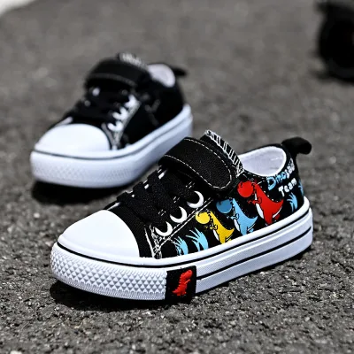 Cartoon Children's Casual Canvas Shoes Fashion Breathable Soft Soled Children's Casual Shoes