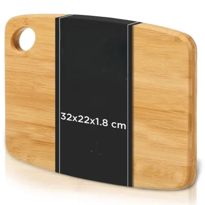 Bamboo Chopping Board, Wood, 32 X 22 X 1.8 cm (L), Snack and Breakfast Service