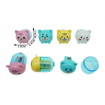 Factory Direct Wholesale Cartoon Pencil Sharpener Small Toys for Kids in Bulk Cute Stationery Toys Animal Sharpeners Bulk