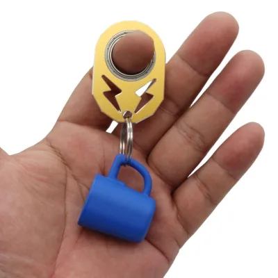 Wsnbwye Krambit Spinner Sport Keychain Matched With Key Ring Gift DIY LED Anime Lightning Spinner Sport Keychains