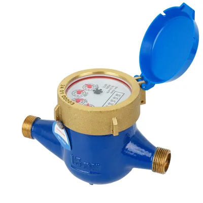 Domestic Mechanical Private Water Meters R200 IP68 Protection Dry Dial Design OEM ISO4046 Certified Brass Body Supplier