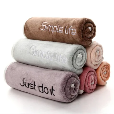 Wholesale Custom Microfiber Pure Color Jacquard Towel