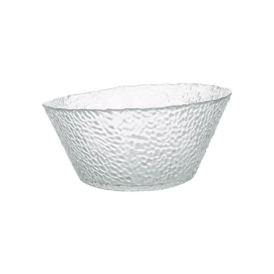 Factory Manufacturer Cheap Price 1700 ml Glass Bowl High Quality clear Big Bowl Glass Salad Serving Bowl for Kitchen Salad Serve