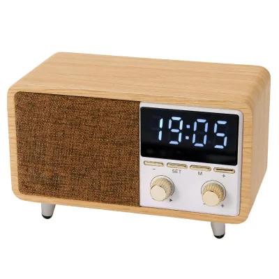 ZOBOLA CM608 Alarm Clock  Speaker - High-Quality Sound, Supports TF Card/FM Radio