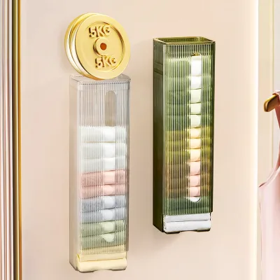 Household Large Capacity Garbage Bag Underwear Storage Box Wall-Mounted Storage Box Closet Wall-mounted Storage Rack