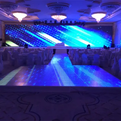 Customization p25 led panel billboard film dance floor wedding advertising interior flexible transparent module led screens