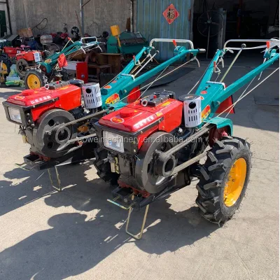 Multi-purpose 10-22hp Farm Mini Diesel Lawn Tractor with Weichai Engine and Pump Two Wheel Walking Tractor
