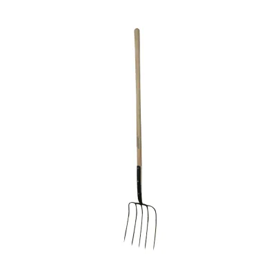 High Quality China Forged Steel HMJ Farming Fork Industrial Grade Garden Digging and Spading Fork with Wooden Handle