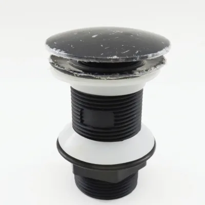 Black ABS Pop up Sink Drain with Overflow for Bathroom Vessel Sink Lavatory Vanity Bathroom Sink Drains