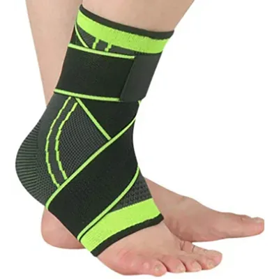 Sports Adjustable Ankle Support Compression Brace Protector Running Soccer Basketball Gym Ankle Stabilizer Bandage Strap