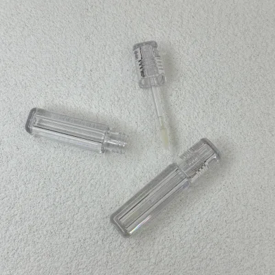 Wholesale Square Lip Gloss Tube AS PETG Clear Empty Lip Glaze Bottle with Wand Applicator Transparent Lipgloss Tube Manufacturer
