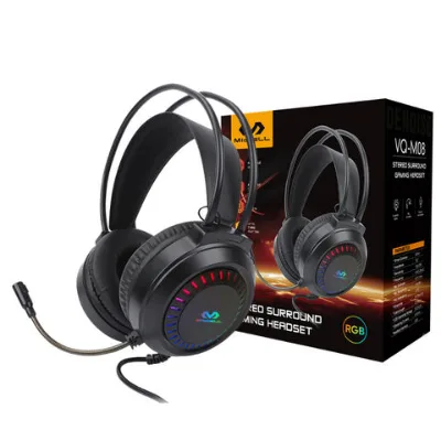 Gaming headset headphones 3D surround sound usb wired noise cancelling microphone gaming headset