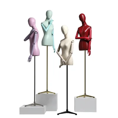 PU Leather Mannequin Props Female Mannequin Removable Hand Human Body Display Stand