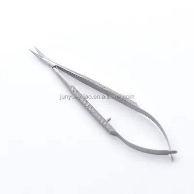 China Ophthalmic Operation Stainless Steel Shears Castroviejo Spring Corneal Scissors