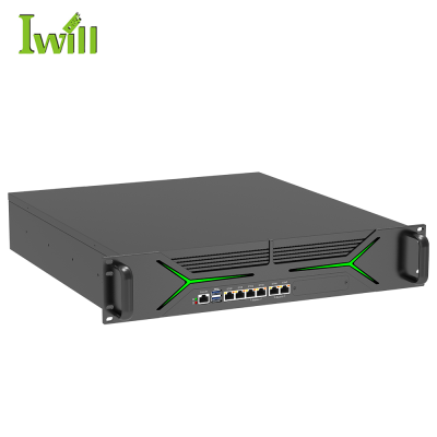2U Rack Server 12th 13th I3 I5 I7 HD-MI 6 Lan Port 2 Sfp+ 4 Sfp+ Firewall Server