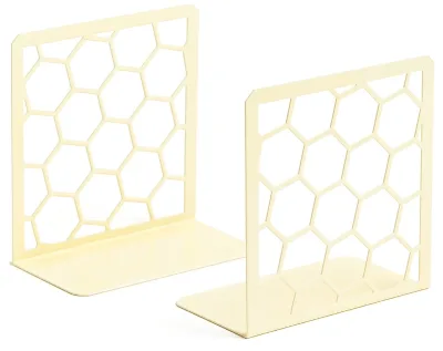 Wholesale Multi-Color Hollow Metal Book Stand Holder Custom Creative Retro Metal Bookends
