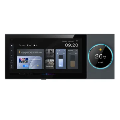 Smart home system 8-inch WiFi multi-function music host touch screen zigbee gateway BLE wall central control panel