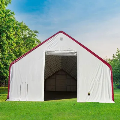 Extra Tall Livestock Shelter Tent with Steel Frame | Poultry/Cattle Housing