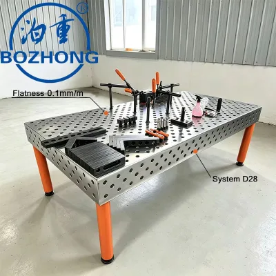 3D Welding Table Hot Sale 2400x 1200x 200mm mm Big Working Size Welding TableMade in China in Stock Supply