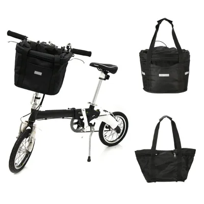 New Cloth Basket Waterproof Electric Bicycle Canvas Basket Folding Cloth Basket