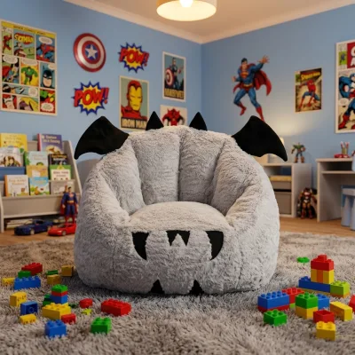 Kids Bean Bag Sofa Chair Soft Modern Design Comfortable Indoor Seating Durable Water Repellent Easy Clean for Playroom Nursery