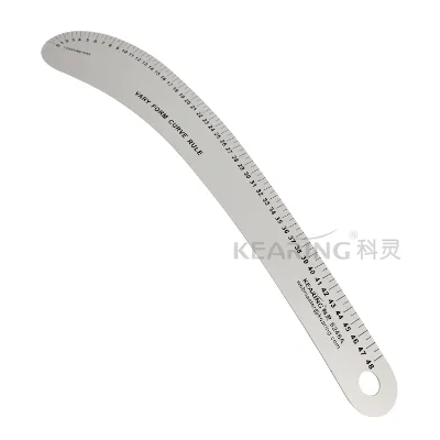 Kearing 48cm Metal Vary Form Curve Styling Design Ruler for for Lapel, Elbow, Skirt, Slack, Trouser Pattern Making