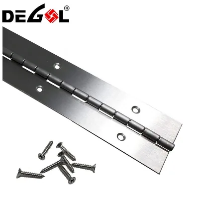 Heavy Duty Industrial Grade Slotted Piano Hinges Accept Custom Customization for Decorative High-End Furniture & Cabinetry