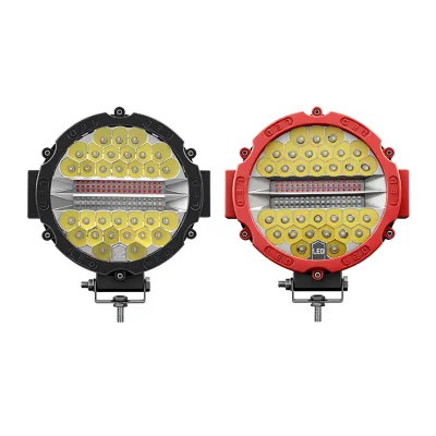 7 Inch 51W High Power LED Spotlights Strobe Lights for Off-Road Vehicles Trucks Front Bumper Roof-Mounted Retrofit