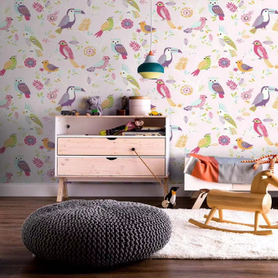 New Design Non-woven Paper  Kid Room Wallpaper Cartoon Design Wall Paper