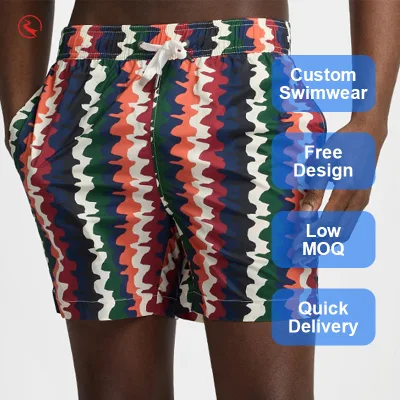 Customized Hot Sale Repreved Custom Made Men's Shorts 4 Way Stretch Board Shorts Surf Shorts for Wholesale
