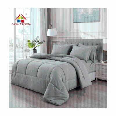 Wholesale Comforter Bed Set Jacquard Comforter Set for Queen Size Bed 4pcs Quilt Bedding Set With Fitted Sheet
