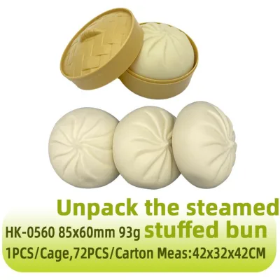 Slow Rebound Soft TPR Cartoon Shape Customized Promotional Squeeze Toy Unpack the Steamed Stuffed Bun DC-0560 Parties