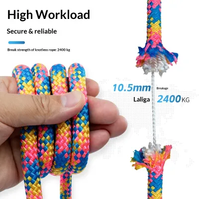 Camnal Electric Lifting Special Rope High-Altitude Safety Rope Wind Power Semi-Static Rope Caving Rope Polyester Material