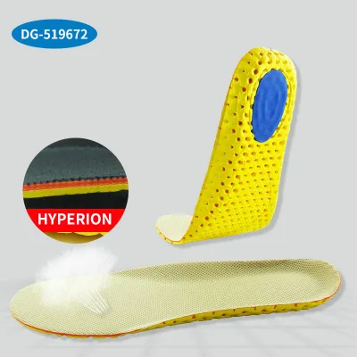 Summer Sweat-absorbing Comfortable Breathable Insole Men's Outdoor High Elastic Cushioning Sports Insole