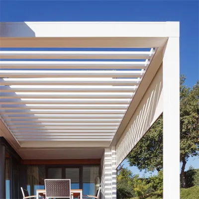 AS2047 TOMA Pergola with Glass on Top Aluminium Outdoor Louvre Pergola Aluminium 6x4m Pergola Aluminium Outdoor Expandable