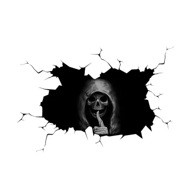 Halloween Horror Skull Car Window Sticker Ghost Head Demon Car Sticker