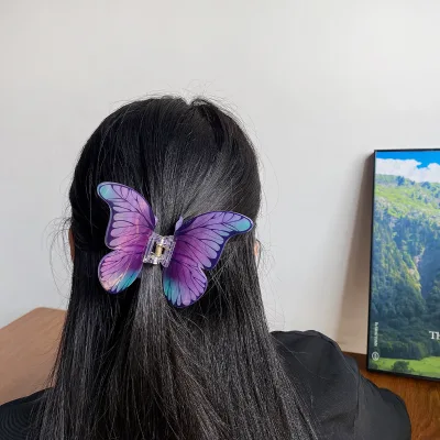 BLISSLIFE Wholesale New Hair Accessories Butterfly Clip Temperament Ponytail Clip Women Girl Hair Catch Shark Clip