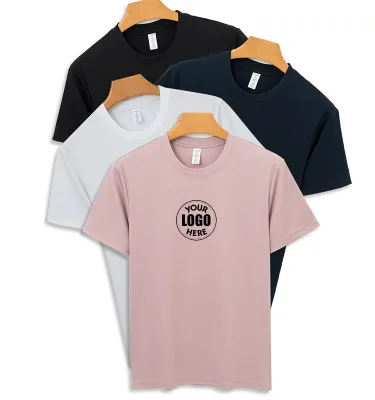 High Quality Men Cotton Blend T Shirt Unisex Standard Fit Plain 180GSM TShirts With Private Label