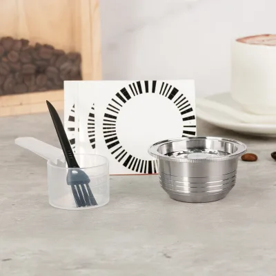 230ML Stainless Steel Reusable Coffee Capsule Pods Refillable Compatible with Vertuoline Models Made in Mainland China