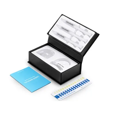High Effect 5 Bulbs 480nm Cold Blue Mini Led Light Home White Device Teeth Whitening Kit System With Carbomer Gel Bleaching