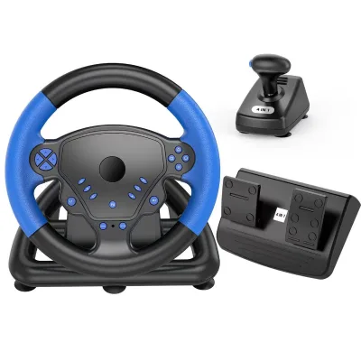 4 in 1 Steering Wheel for PS3 PS4 PC Android Gaming Console Accessories Steering Racing Wheel