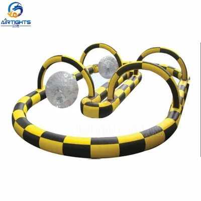 Outdoor Sport Human Bowling Inflatable Race Track for Rental Business