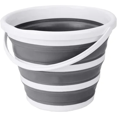 Multifunction Folding Fishing Bucket Portable Plastic Collapsible Car Cleaning Water Buckets Camping Wash Basin Round Tub Basket