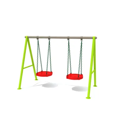 New Design Children Two Seat Plastic Outdoor Play Swing for Adventure Parks & Shopping Malls