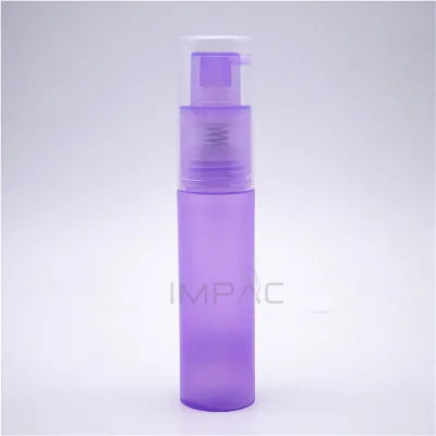 Round foaming plastic cosmetic packaging bottle for liquid makeup remover