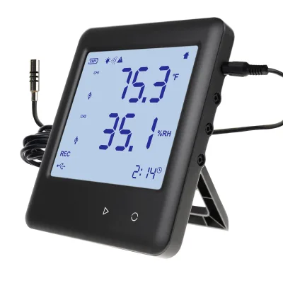 High Low Alarm Temperature and Humidity Datalogging Thermo-hygrometer Thermometer w/ PC Software Data Logger for Refrigerator