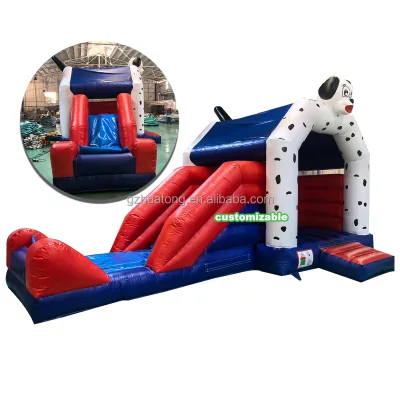Commercial Animal Theme Bounce House Inflatable Gog Jumping Castle Outdoor Combo Jumers Slide Party with Blower for Sale Rentals