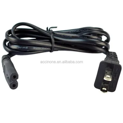 US EU Plug 2-Prong 8 Tail Universal AC Wall Power Cable Cord Adapter for XBOX for PS1 for PS2 for PS3 Slim for PS4 for SEGA