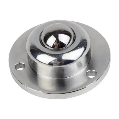 IA Series Stainless Steel Flange Ball Transfer Unit Heavy Load Omni Directional Bull Eye Wheel for Logistics Conveying Equipment