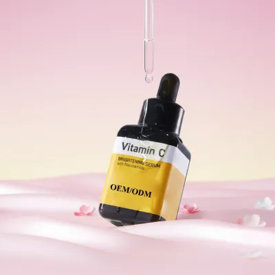 Anti-Oxidant Anti Wrinkle Anti Aging Skin Nourishment Boost Collagen Fine Lines Vitamin C Serum with Aloe Vera Vitamin E